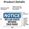 Signmission No Lab Coats Beyond This Point OSHA Notice Sign, Vinyl Decal, 10in W x 7in L, 2PK OS-2PACK-NS-D-710-L-14675 - alternate 3